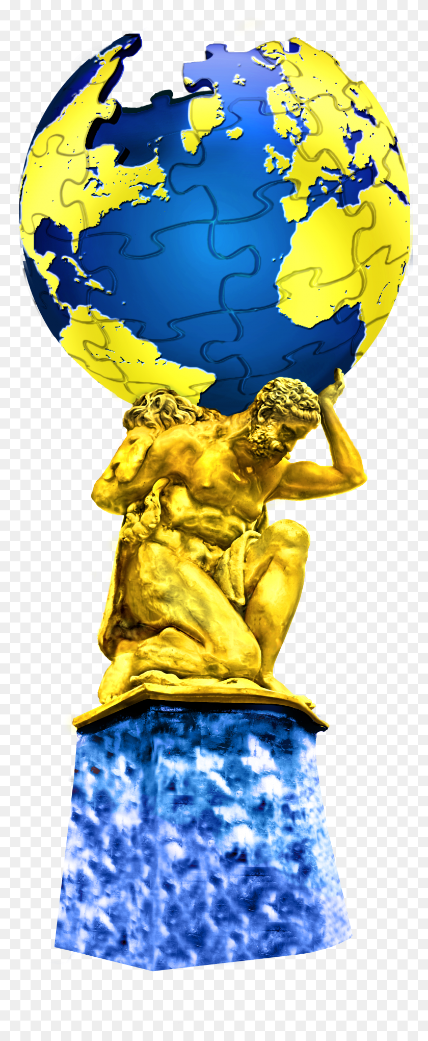 1599x4059 Wikipedia World Developer Champion World Statue HD PNG Download