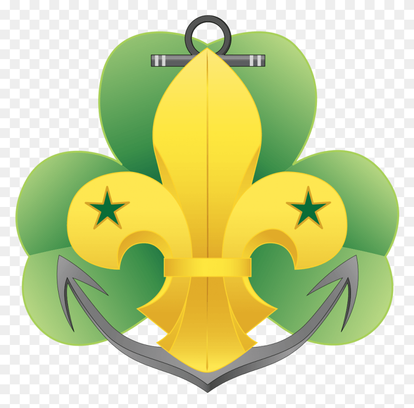 1019x1004 Wikiproject Scouting Fleur De Lis Sea Scout Emblem, Symbol, Number, Text HD PNG Download