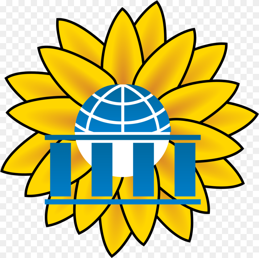 1181x1178 Wikiversity Sunflower Logo Easy Drawing Of A Sunflower, Nature, Outdoors, Flower, Plant Sticker PNG