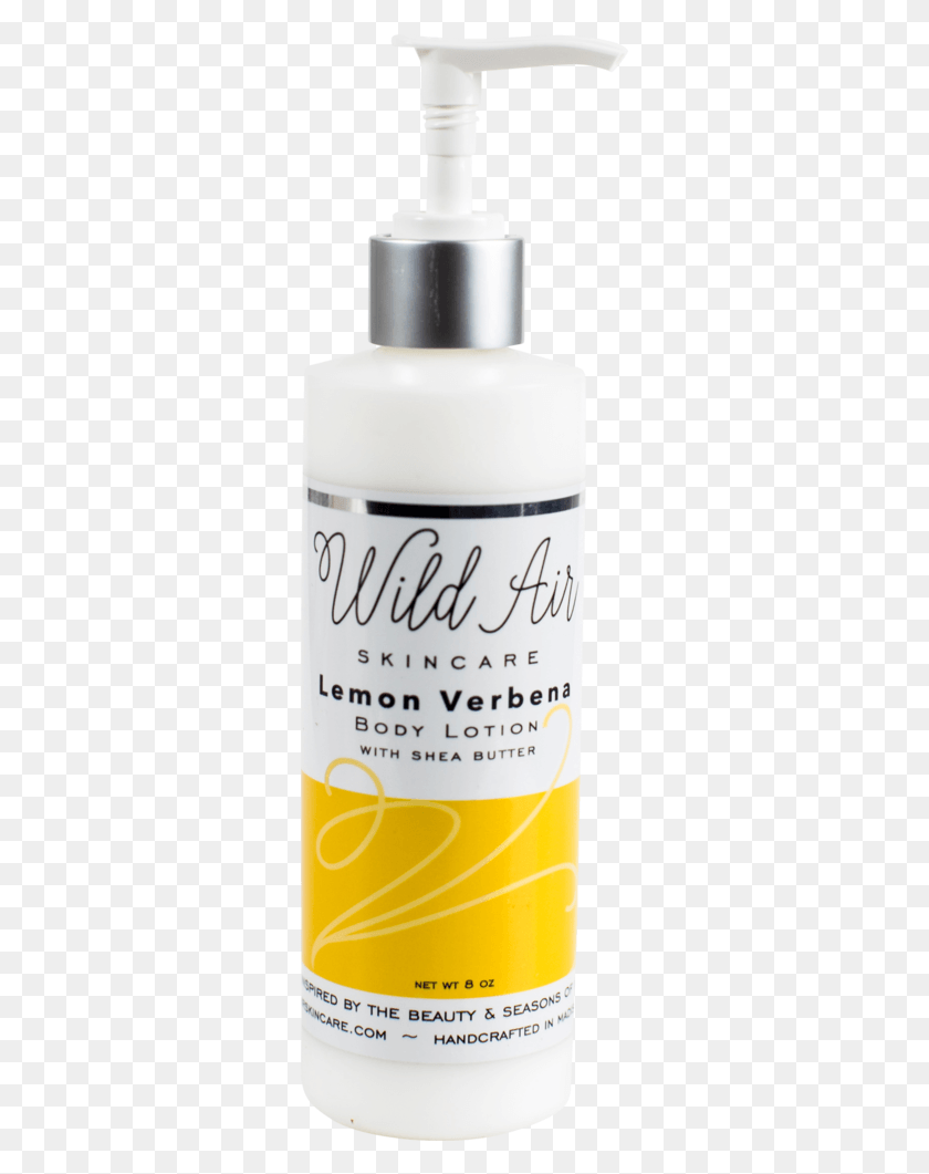 297x1001 Wild Air Lemon Verbena Body Lotion Liquid Hand Soap, Cosmetics, Bottle, Label HD PNG Download