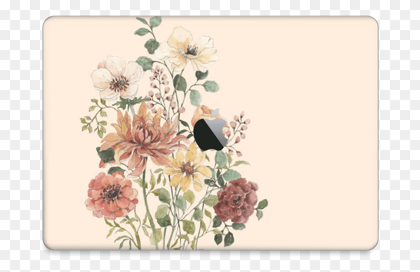 676x484 Descargar Png Flores Silvestres Piel Macbook Pro 13 2016, Diseño Floral, Patrón, Gráficos Hd Png