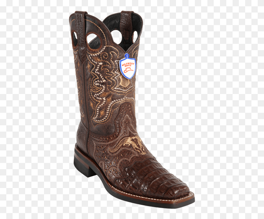 407x639 Wild West Men39s Saddle Rodeo Cowboy Western Caiman Boot, Clothing, Apparel, Shoe HD PNG Download