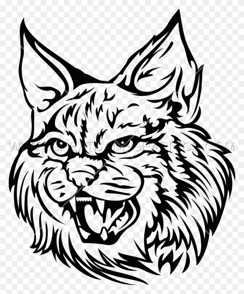 825x1010 Wildcat, Pattern, Graphics HD PNG Download
