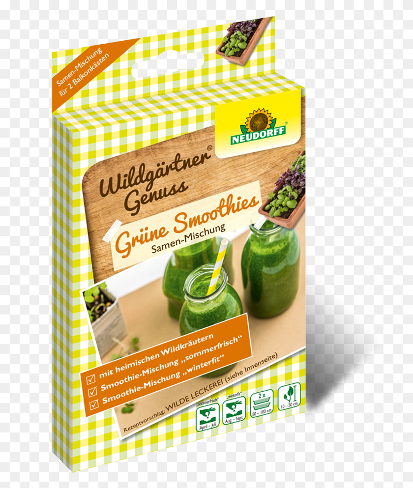 722x933 Descargar Png Wildgardentreat Batidos Verdes Samenmischung Essbare Blten, Cartel, Publicidad, Comida Hd Png