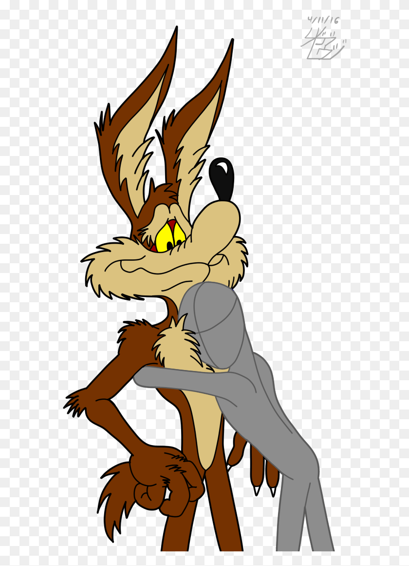 585x1101 Wile E Coyote Phillip Martin Animal Clipart, Mammal, Light, Wildlife HD PNG Download