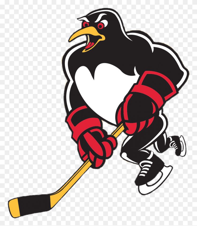 859x994 Pingüinos De Wilkes Barre Scranton, Pájaro, Animal, Bombero Hd Png