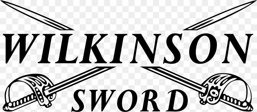 2367x1038 Wilkinson Sword Logo Transparent Wilkinson Sword, Gray Clipart PNG
