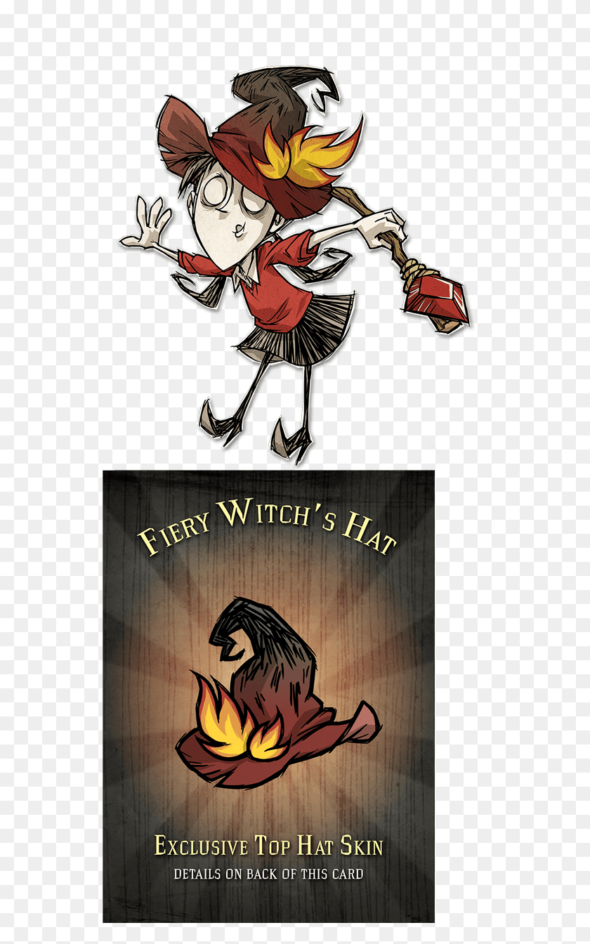 568x1284 Will Witc Thumb Fiery Witch Hat Don T Starve, Person, Human, Logo HD PNG Download