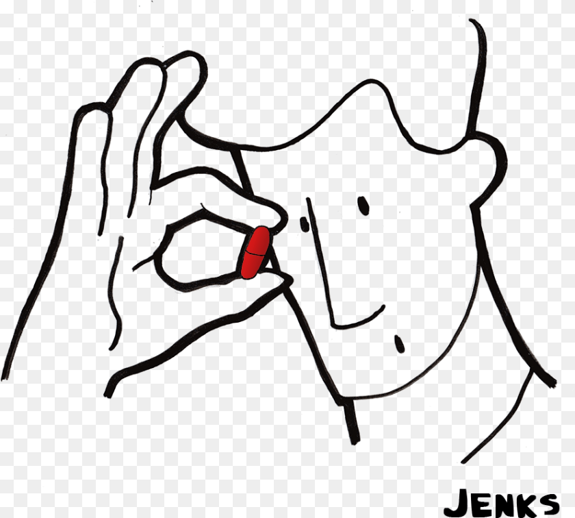 Will You Take The Red Pill Line Art Clipart PNG