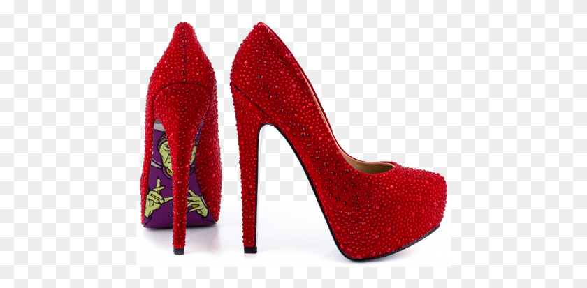 452x353 Will Your Ruby Red Slippers Get You To The Yellow Brick Basic Pump, Clothing, Apparel, Shoe HD PNG Download