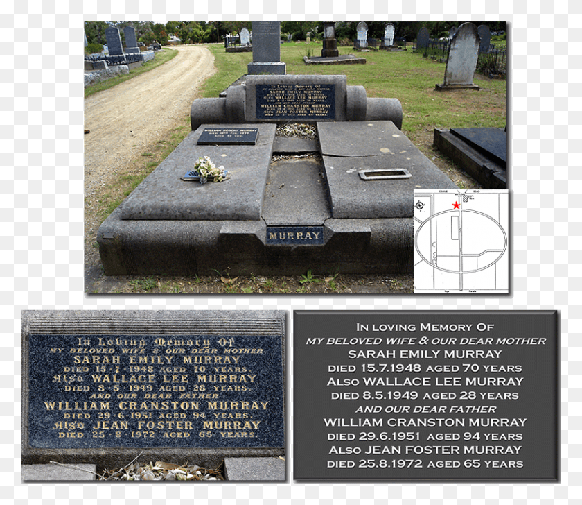 819x702 Могила Уильяма Мюррея И Надгробие Надгробие, Могила, Надгробная Плита Png Скачать
