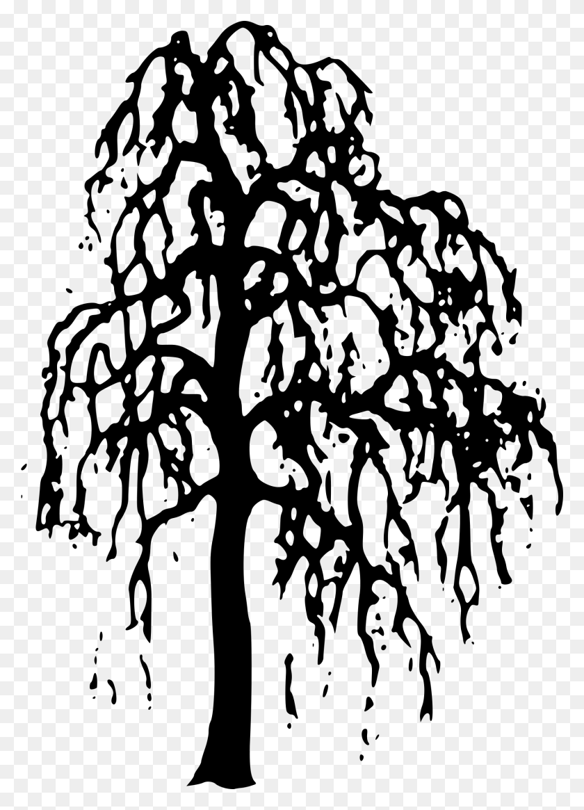 1693x2400 Willow Tree Clipart Willow Tree Silhouette, Gray, World Of Warcraft HD PNG Download