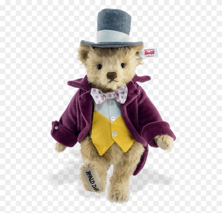 495x746 Willy Wonka Teddy Bear By Steiff Steiff Bear Limited Edition, Toy, Clothing, Apparel HD PNG Download