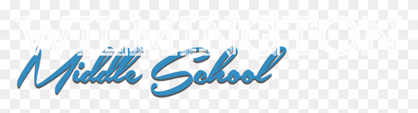 1260x272 Caligrafía De La Escuela Secundaria De Wilmington, Etiqueta, Texto, Animal Hd Png