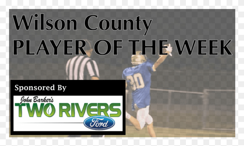 801x455 Wilson County Player Of The Week Week Billboard, Person, Human, Clothing HD PNG Download