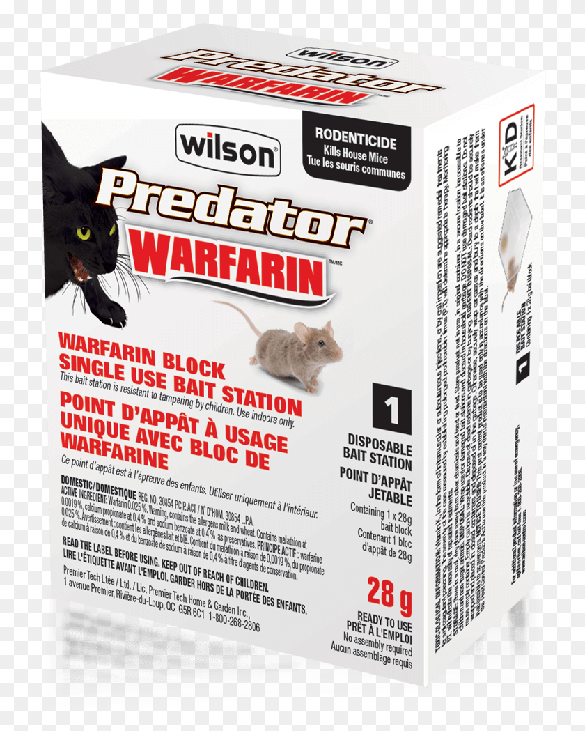 729x989 Wilson Warfarin Block Single Use Bait Station 1 Pack Rat, Cat, Pet, Mammal HD PNG Download