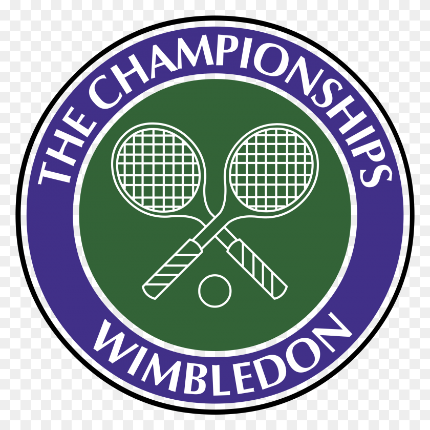 2262x2261 Wimbledon Logo Transparent Wimbledon Logo, Symbol, Trademark, Text HD PNG Download