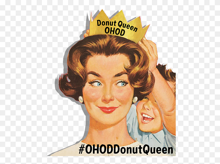 502x565 Win A Free Dozen Donuts A Month For A Year T Shirts Vintage Mother39s Day Poster, Advertisement, Person, Human HD PNG Download