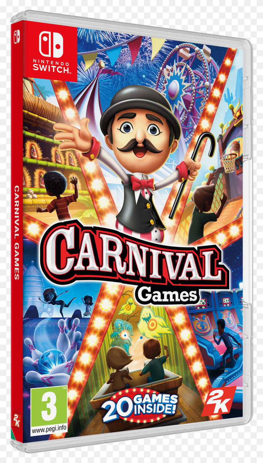 1145x2082 Win Carnival Games Carnival Games Nintendo Switch, Poster, Advertisement, Person HD PNG Download