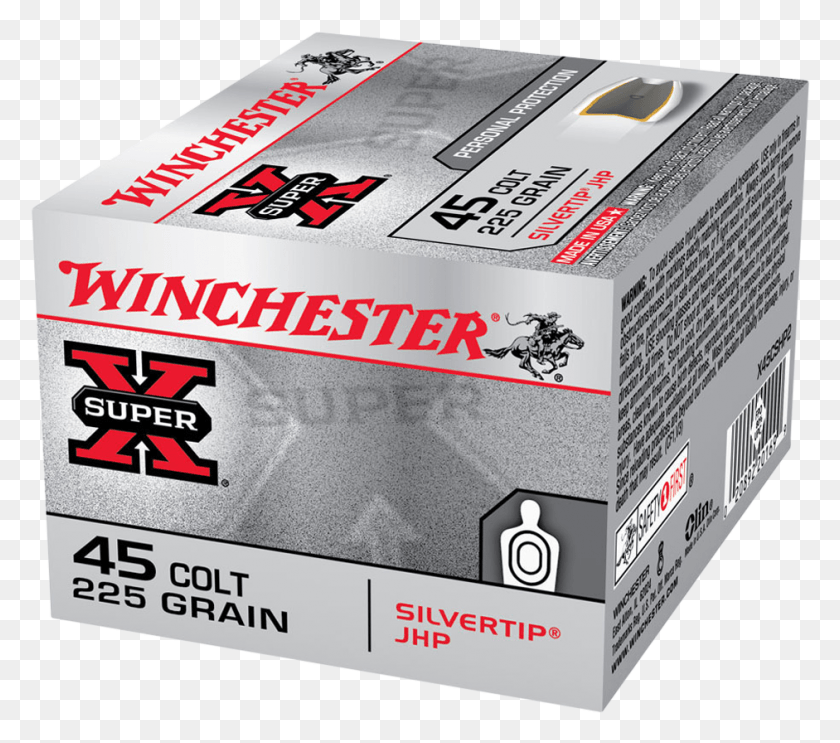 941x824 Winchester Super X 45 Colt 225gr Sthp Winchester 12 Gauge Steel Shot, Text, Box, Carton HD PNG Download