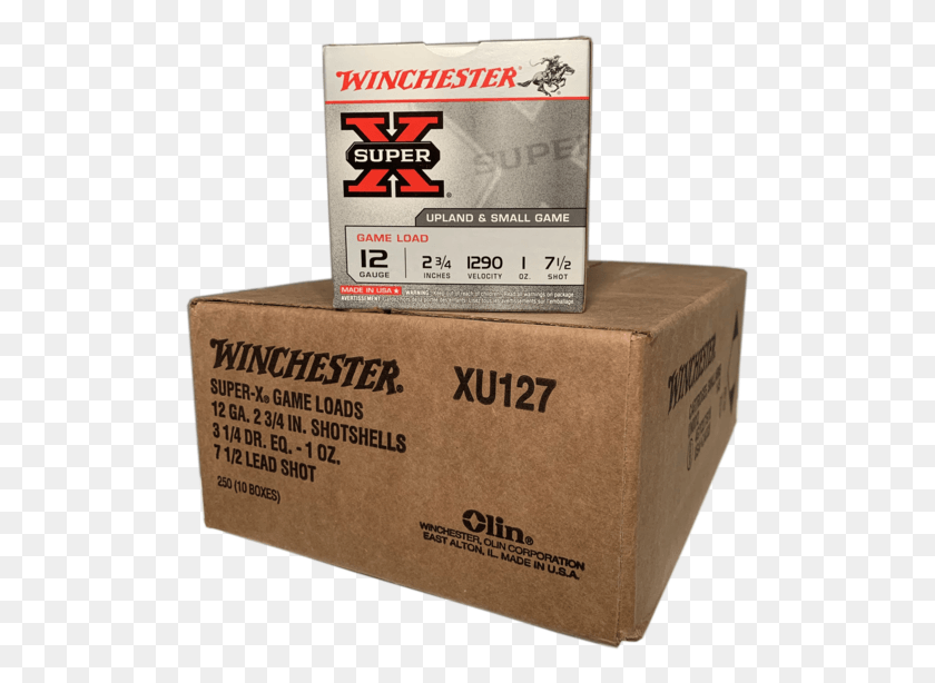 507x554 Winchester Super X Game Load 2 34 Winchester, Caja, Cartón, Cartón Hd Png