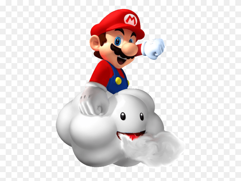 488x571 Wind Cloud Mario Bros, Super Mario, Snowman, Winter HD PNG Download