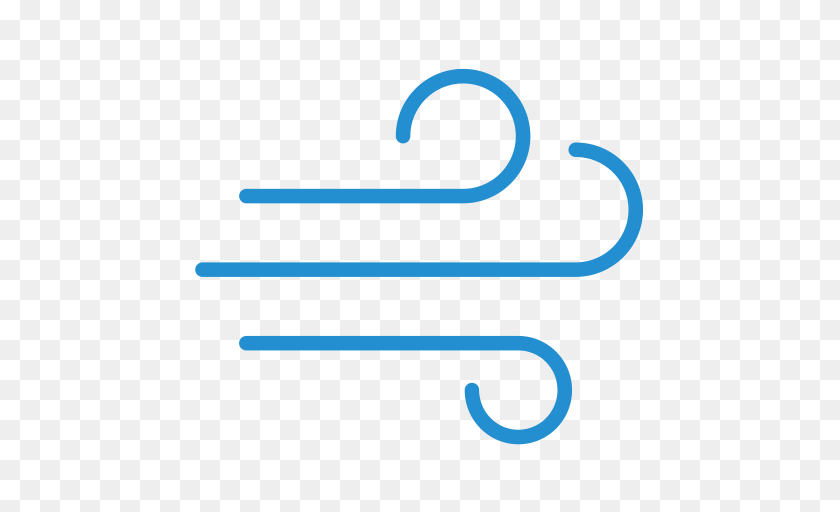 512x512 Wind Linear Simple Icon With And Vector Format For Electronics, Hardware PNG