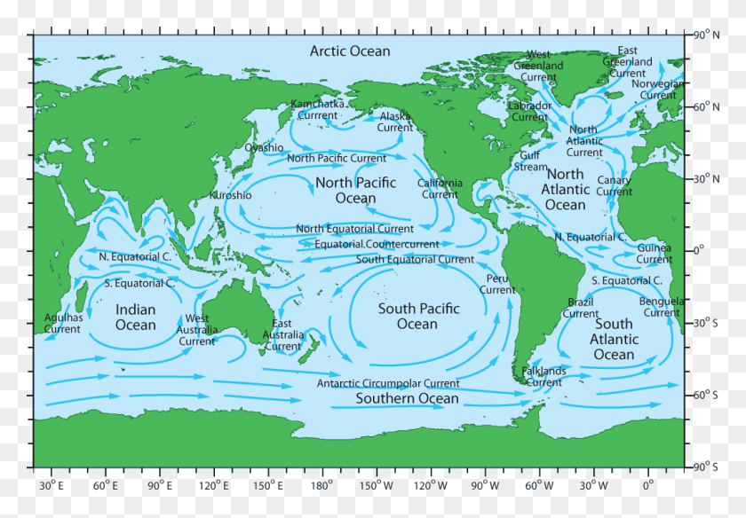 1056x710 Карта Ветровых Океанских Течений, Участок, Диаграмма, Растительность Hd Png Скачать
