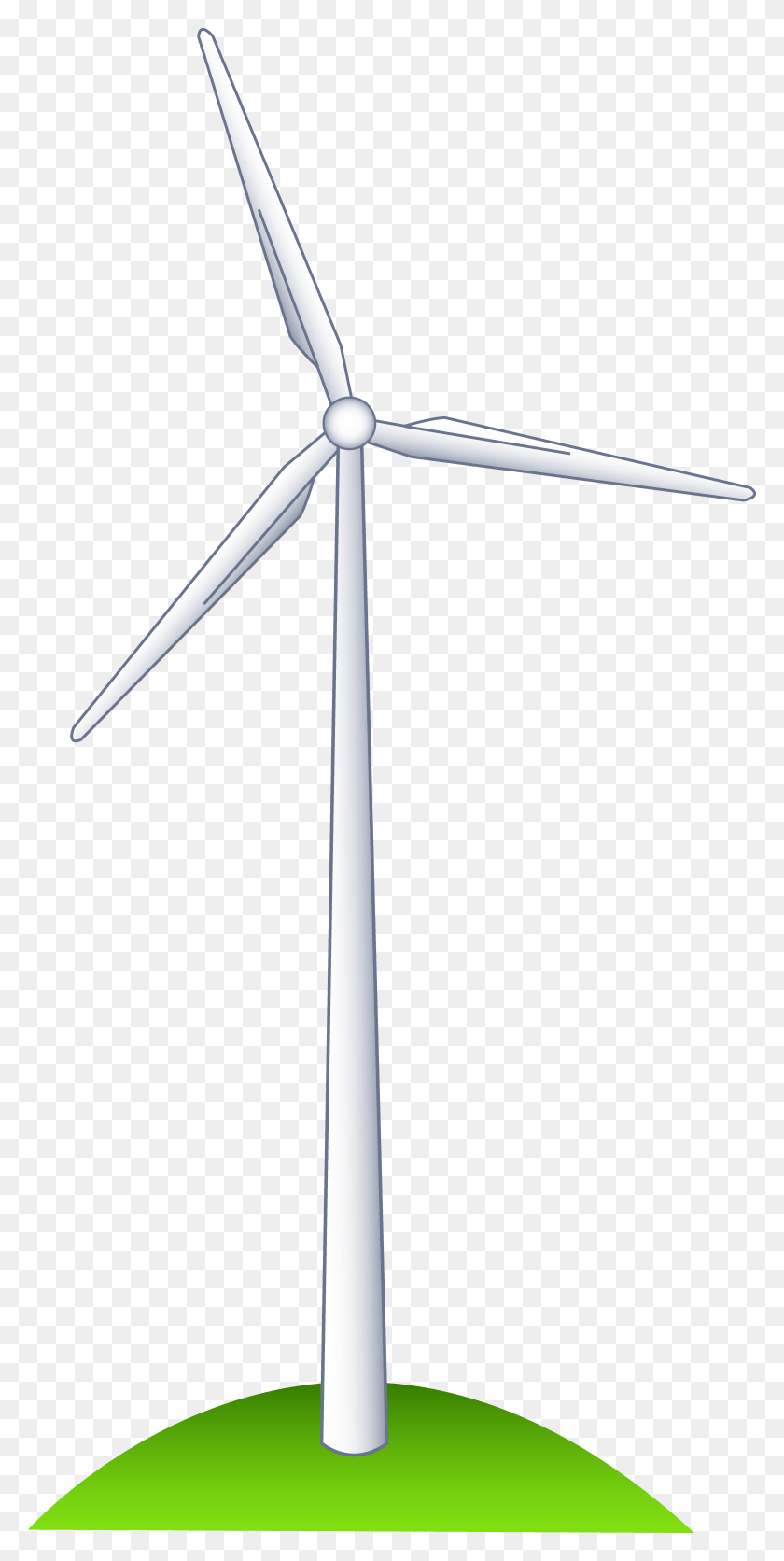 4564x9435 Wind Turbine On A Hill Clipart Images Of Windmill, Machine, Engine, Motor HD PNG Download
