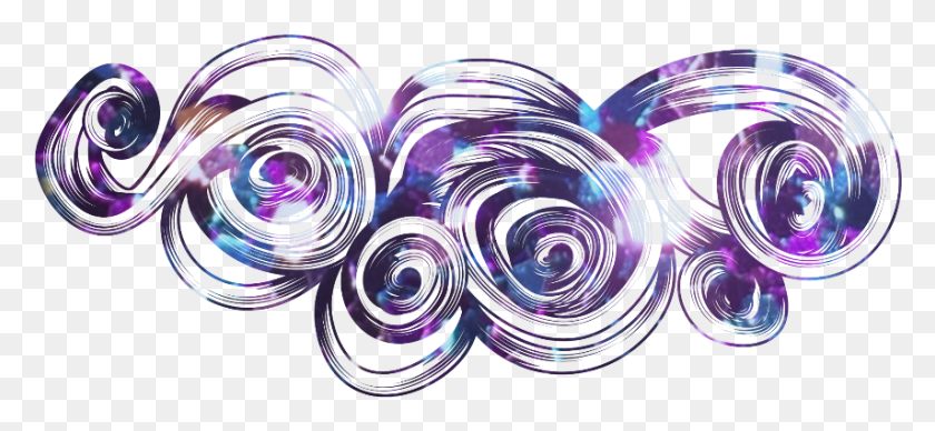 855x360 Wind Wave Swirl Cloud Purple Decorate Earrings, Pattern, Fractal, Ornament HD PNG Download