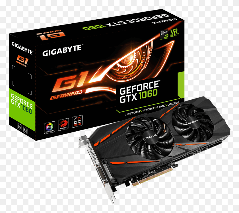 944x833 Windforce 2x Cooling System Gtx 1060 6gb Gigabyte, Electronics, Text, Paper HD PNG Download