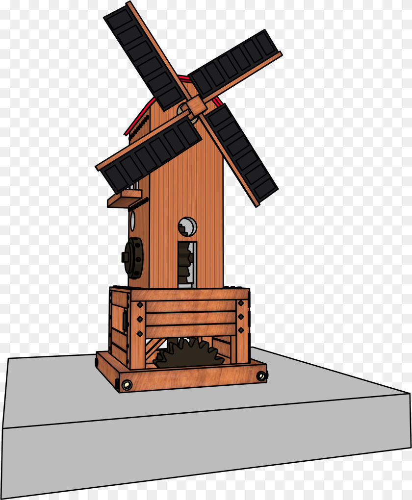 Windmill Clipart Windmill, Outdoors, Engine, Machine, Motor Transparent PNG
