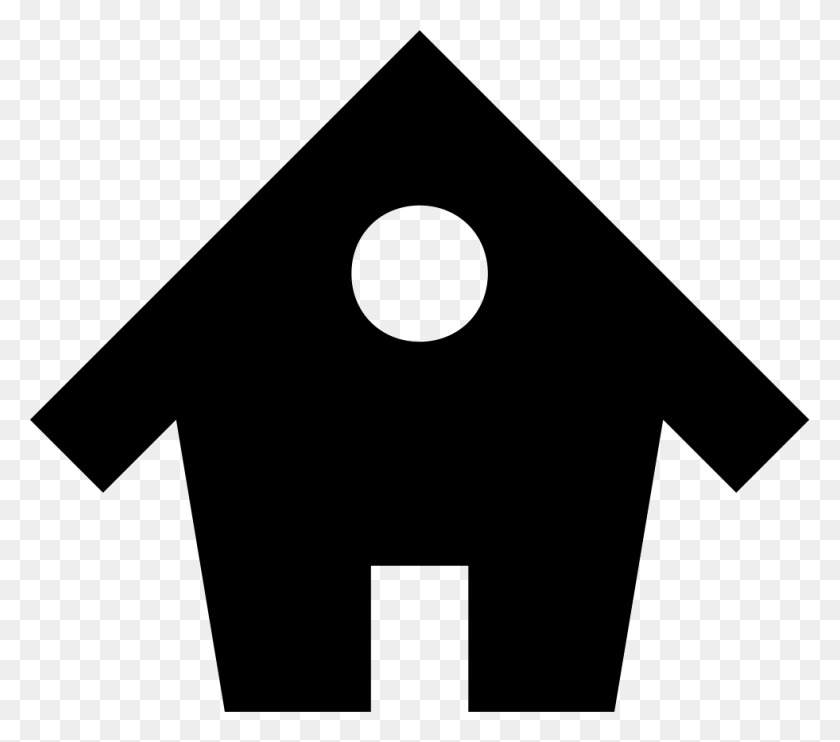 981x858 Window House Home Computer Icons Building Icon, Triangle, Stencil, Symbol HD PNG Download