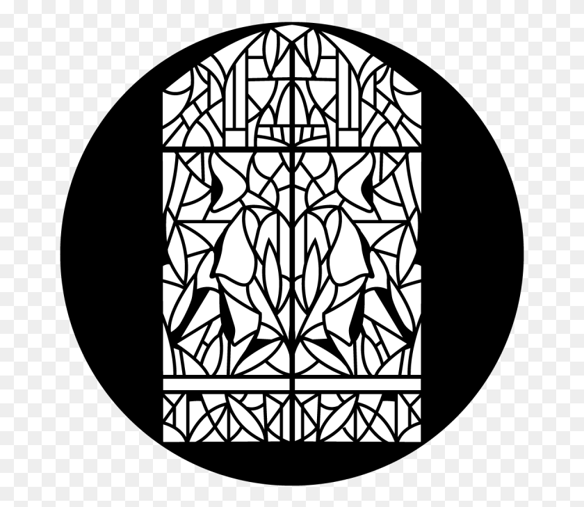669x669 Window Stained Glass Stained Glass Complete Gobo, Pattern, Architecture, Building HD PNG Download