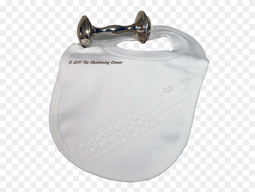 549x574 Windowpane Trimmed Christening Bib With Buttons Toilet, Mouse, Hardware, Computer HD PNG Download