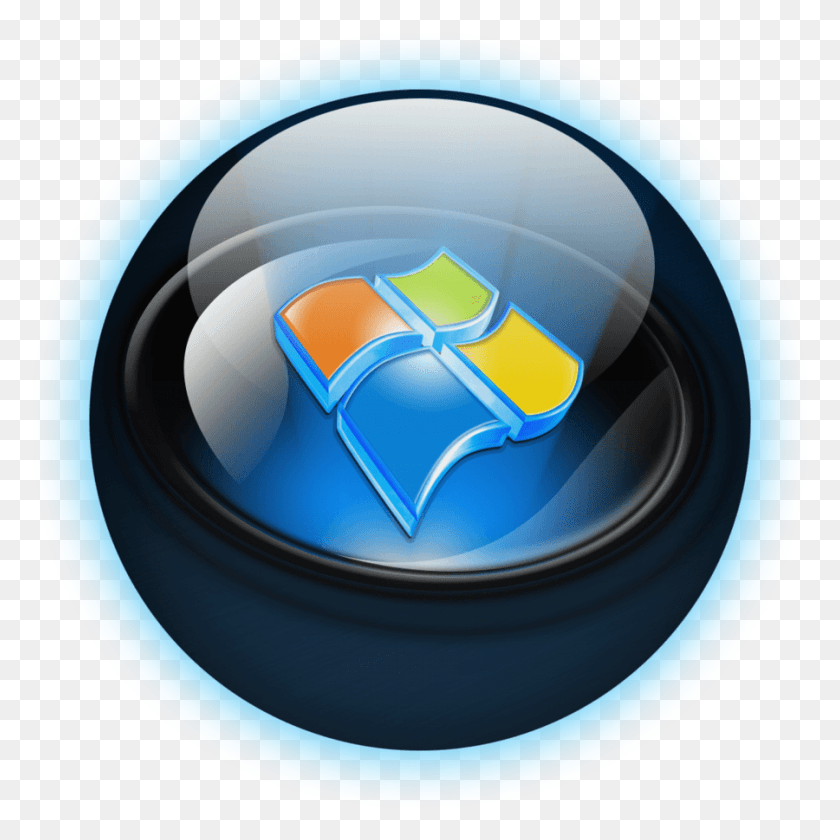 900x900 Значок Кнопки «Пуск» Windows 7 Иконки Windows 7, Логотип, Символ, Товарный Знак Hd Png Скачать