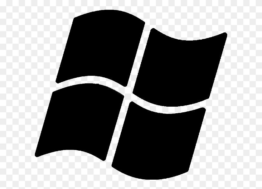 619x546 Windows 95 Logo Black White Windows Logo, Symbol, Baseball Cap, Cap HD PNG Download