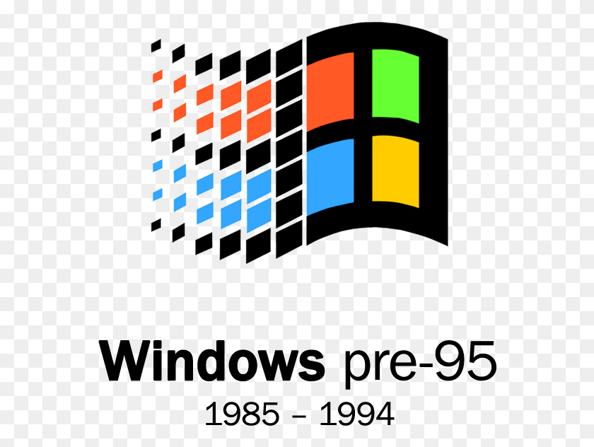 564x572 Windows 95 Logo The Image Kid Has Microsoft Windows, Digital Clock, Clock, Scoreboard HD PNG Download
