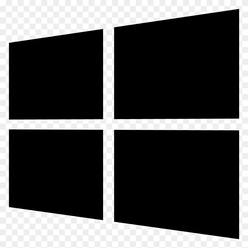 2551x2561 Логотип Windows 2012 Черный Windows Svg, Серый, World Of Warcraft Hd Png Скачать