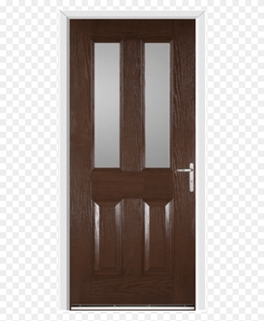 472x963 Windsor Redwood External Glazed Fire Door With Frame Screen Door, Wood, Hardwood, Stained Wood HD PNG Download