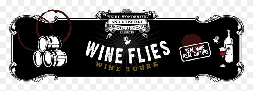 981x309 Wine Flies Label, Text, Advertisement, Poster HD PNG Download