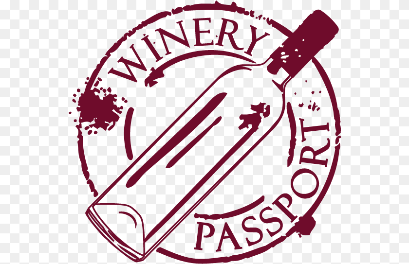 561x543 Wine Passport Stamps Oregon California France Google Winery Passport, Alcohol, Beverage, Bottle, Liquor Clipart PNG