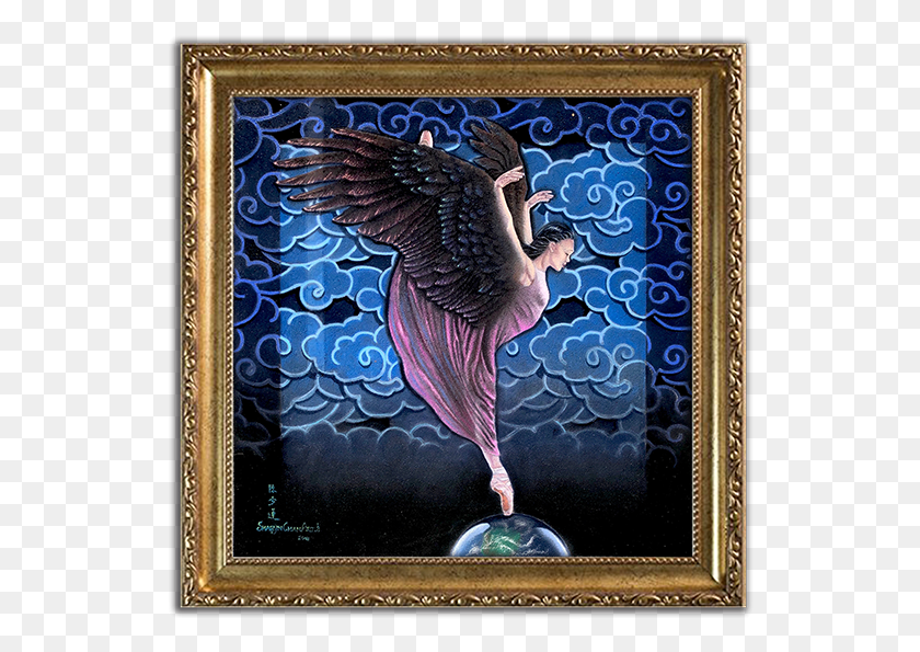 536x535 Wings Over The World Picture Frame, Bird, Animal HD PNG Download
