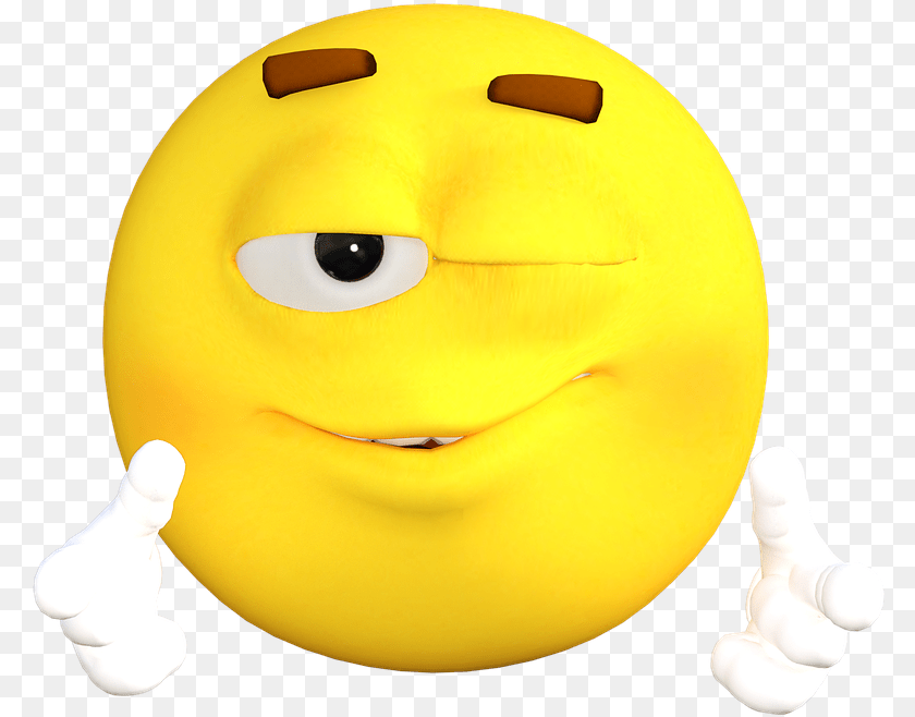 787x658 Wink Emoticon Emoji Smile Face Cartoon Eye Can T You Take A Joke Meaning, Baby, Person, Plush, Toy PNG