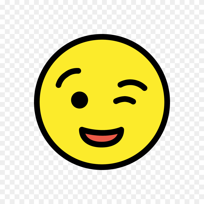 1920x1920 Winking Face Emoji Clipart, Head, Person Sticker PNG