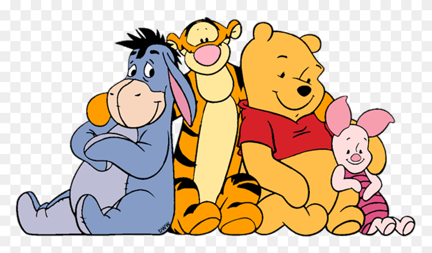 779x433 Winnie And His Friends Winnie The Pooh Piglet Tigger Eeyore, Animal, Graphics HD PNG Download