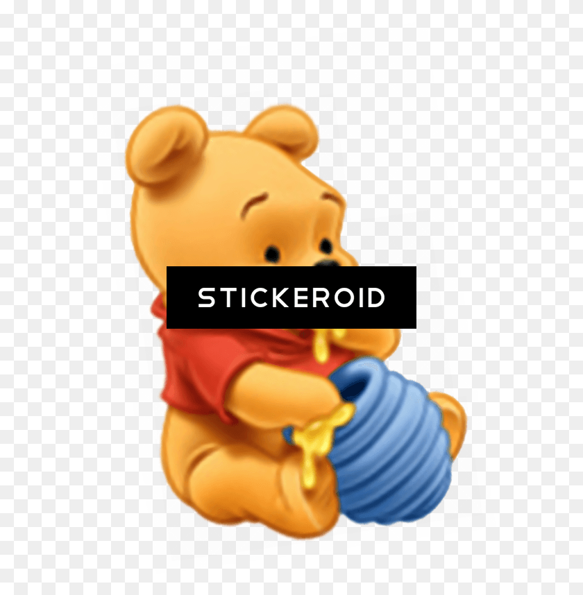 590x798 Winnie The Pooh Baby Pooh Eating Honey, Person, Human, Toy HD PNG Download