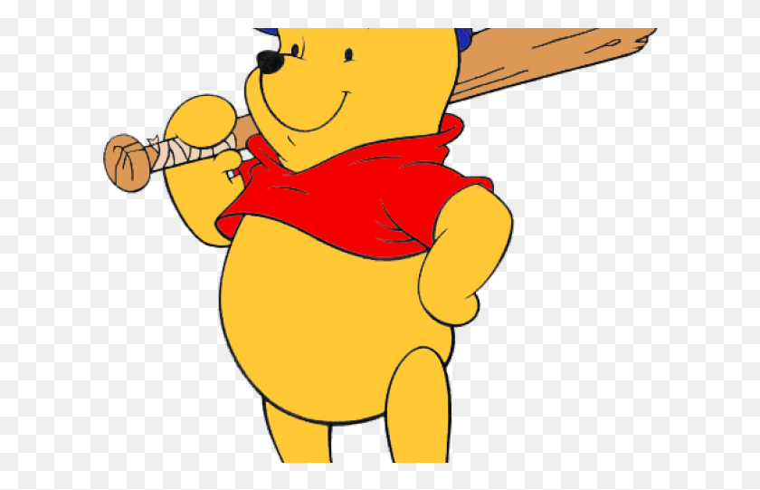 616x481 Winnie The Pooh Clipart Baseball Winnie The Pooh With Baseball Bat, Clothing, Apparel, Hat HD PNG Download
