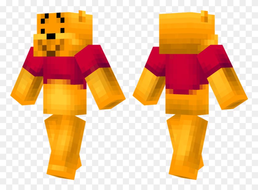 782x560 Winnie The Pooh Female Cute Minecraft Skins, Toy, Robot, Food HD PNG Download