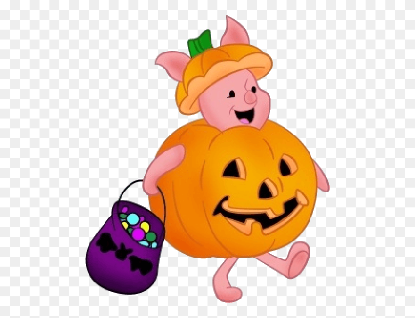 497x584 Winnie The Pooh Halloween Clipart At Getdrawings Winnie The Pooh Piglet Halloween, Toy, Pumpkin, Vegetable HD PNG Download